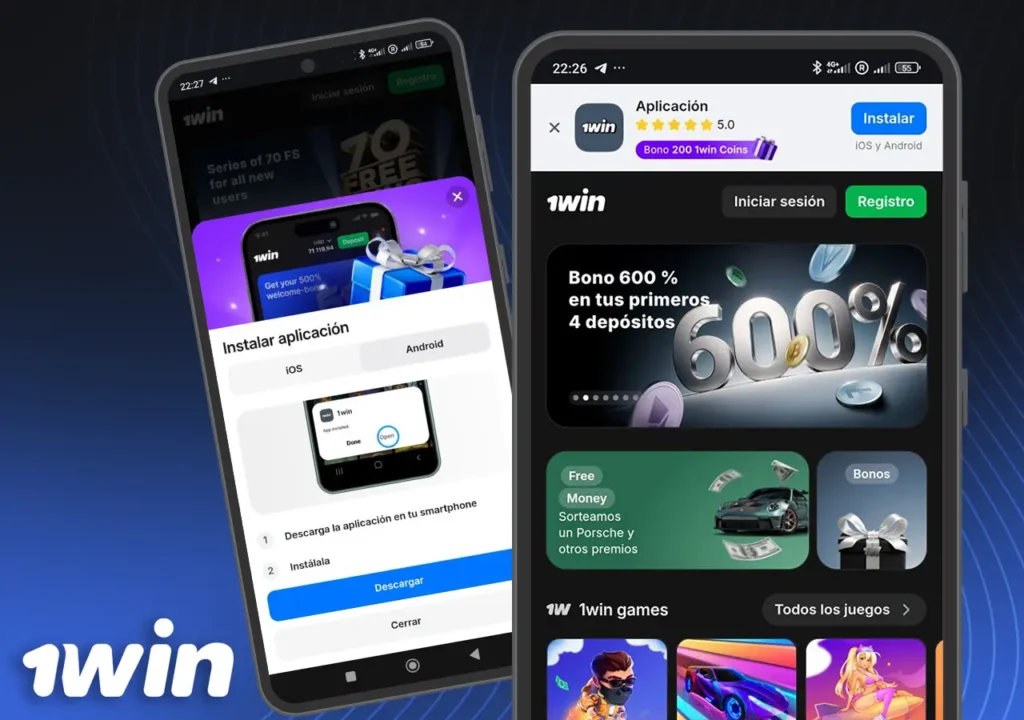 App 1Win para Android e iOS en Argentina
