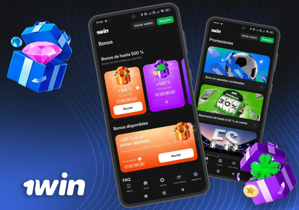 Bonificaciones y promociones en la app 1Win Argentina