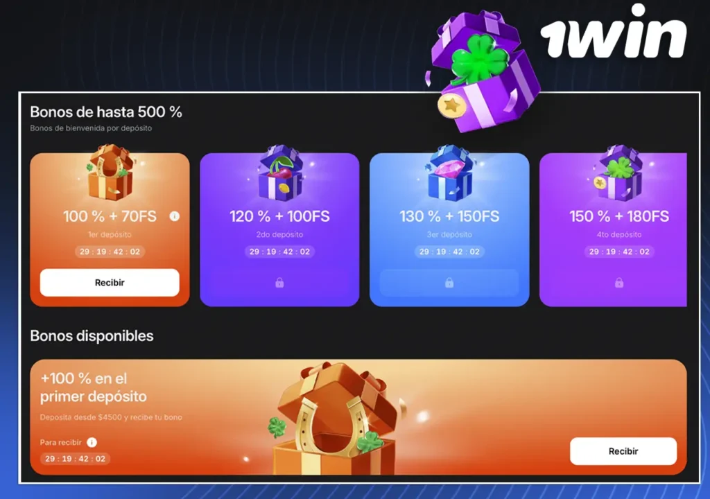 Bono de bienvenida de 1Win Argentina